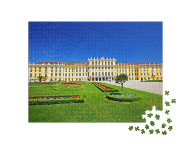 Schonbrunn Palace in Vienna, Austria... Jigsaw Puzzle with 1000 pieces