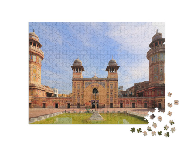 Wazir Khan Mosque Name of Masjid in Pakistan... Jigsaw Puzzle with 1000 pieces