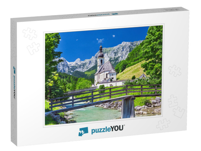 Scenic Mountain Landscape in the Bavarian Alps & Famous P... Jigsaw Puzzle