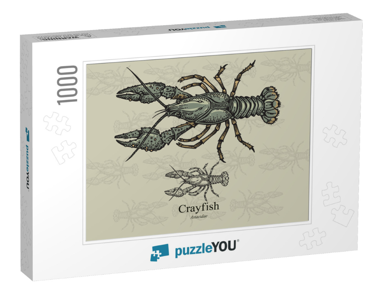 Crayfish. Vector Illustration with Refined Details... Jigsaw Puzzle with 1000 pieces