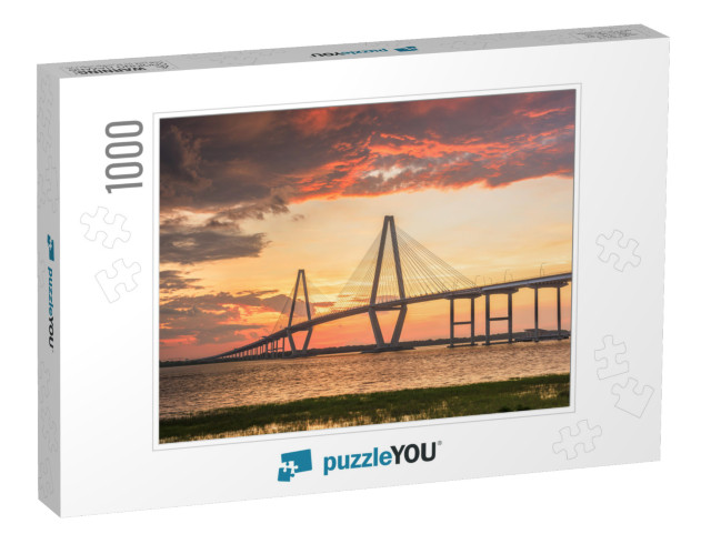 Charleston, South Carolina, USA At Arthur Ravenel Jr. Brid... Jigsaw Puzzle with 1000 pieces