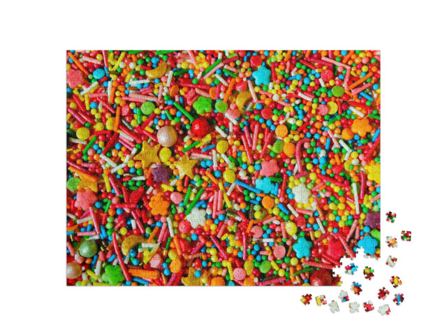 Abstract Colorful Background. Colorful Candies Background... Jigsaw Puzzle with 1000 pieces