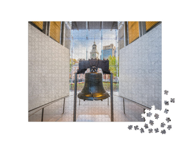 Philadelphia, Pennsylvania, USA At the Liberty Bell... Jigsaw Puzzle with 1000 pieces