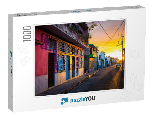 Camaguey, Cuba - the Warm Sunset Light Shines on the Empt... Jigsaw Puzzle with 1000 pieces