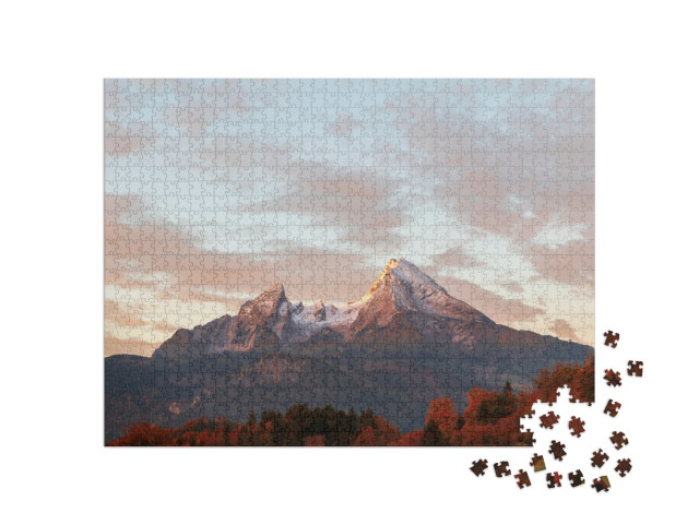 Typical Mountain Scenery in the Background of the Famous... Jigsaw Puzzle with 1000 pieces