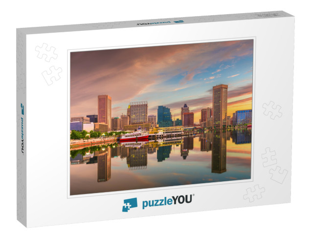 Baltimore, Maryland, USA Skyline on the Inner Harbor with... Jigsaw Puzzle