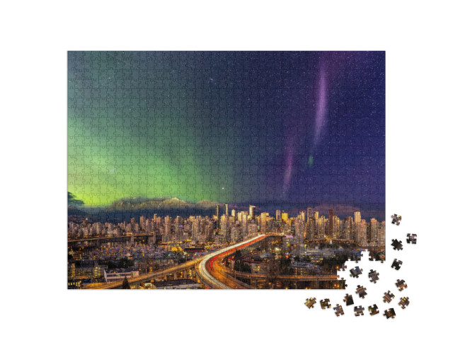 Downtown Vancouver, British Columbia, Canada. Beautiful A... Jigsaw Puzzle with 1000 pieces