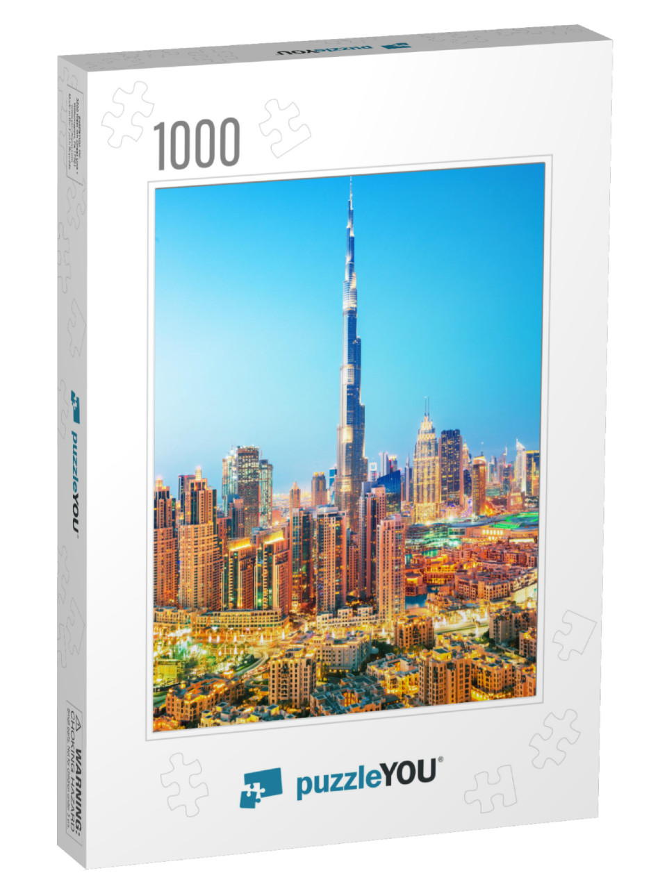 Dubai Downtown Skyscrapers, Dubai, United Arab Emirates... Jigsaw Puzzle with 1000 pieces