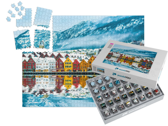 View on Bruges. Bergen Norway... | SMART SORTED® | Jigsaw Puzzle with 1000 pieces