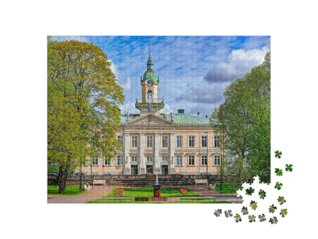 Raatihuoneenpuisto, the Town Hall Park with Neoclassical... Jigsaw Puzzle with 1000 pieces