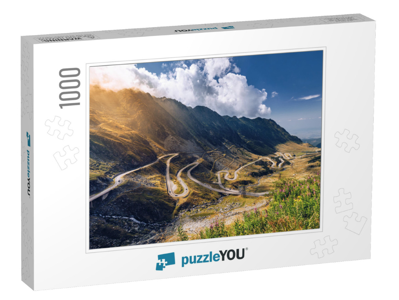 Transfagarasan Pass in Summer. Crossing Carpathian Mounta... Jigsaw Puzzle with 1000 pieces