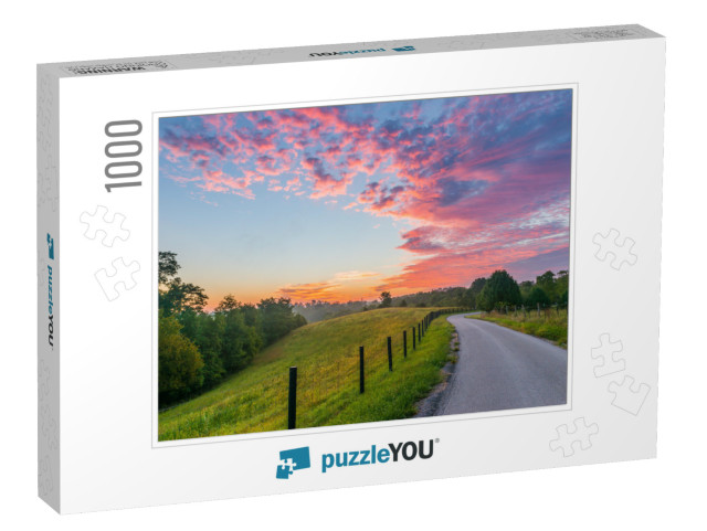 Sunrise on Jones Lane, Ky... Jigsaw Puzzle with 1000 pieces