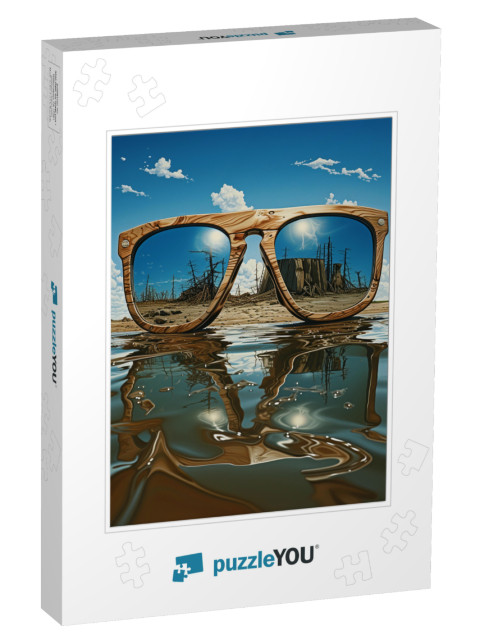 Surreal Sunglasses Jigsaw Puzzle