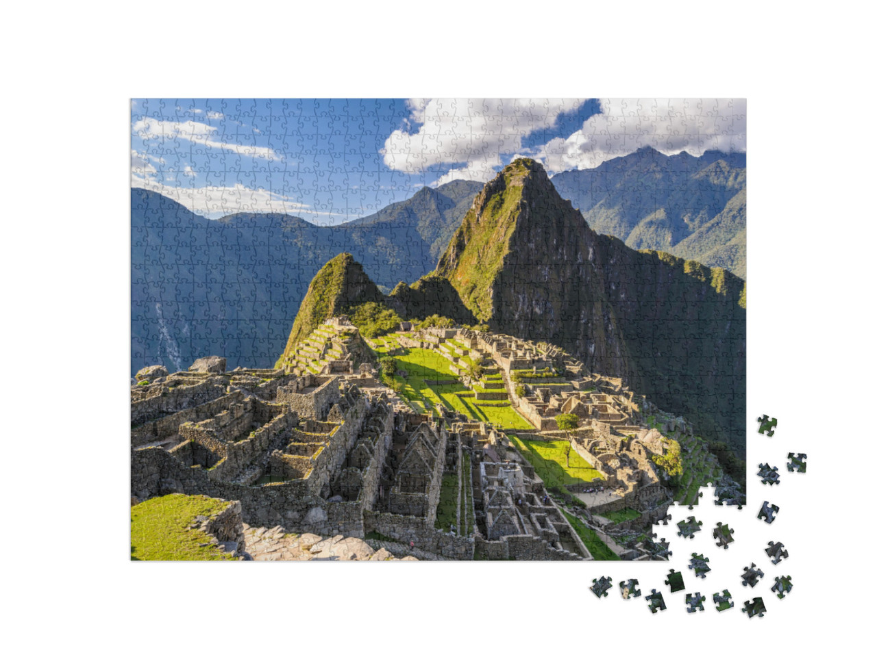 Machu Picchu, a Peruvian Historical Sanctuary in 1981 & a... Jigsaw Puzzle with 1000 pieces