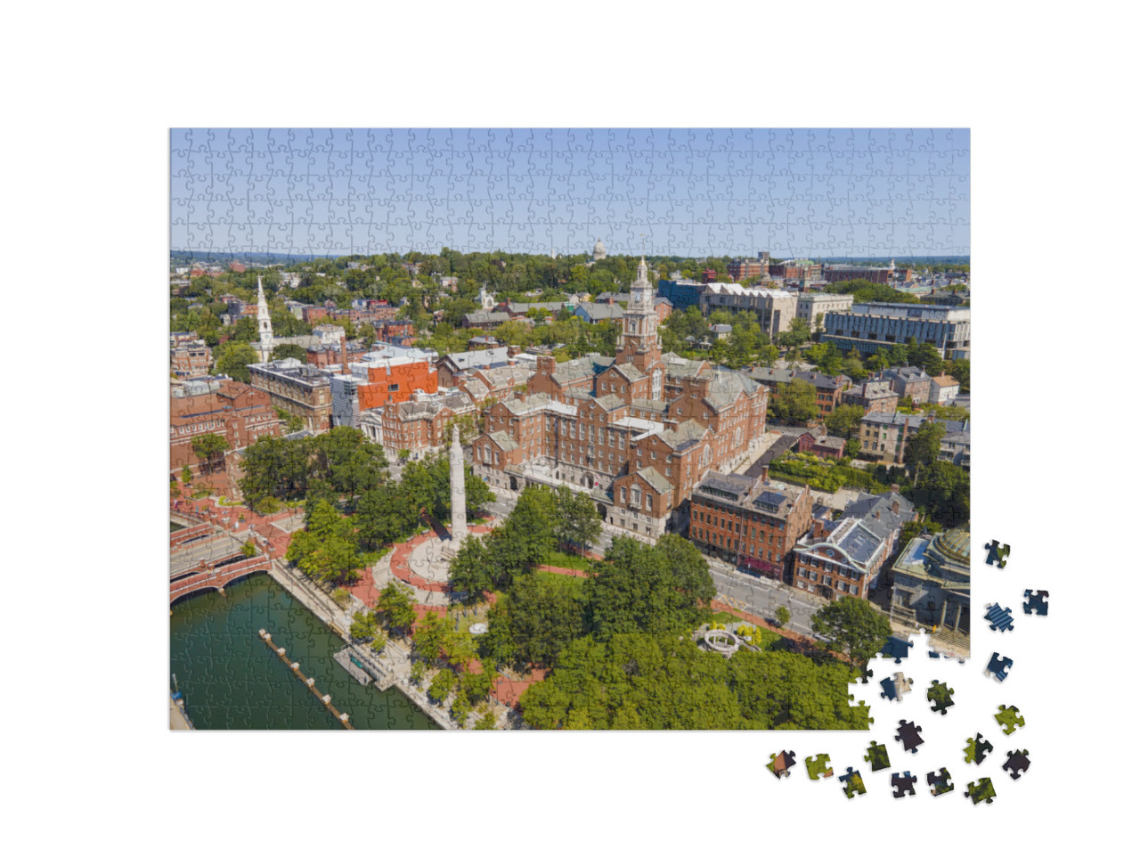 Providence County Courthouse Building Aerial View Includi... Jigsaw Puzzle with 1000 pieces