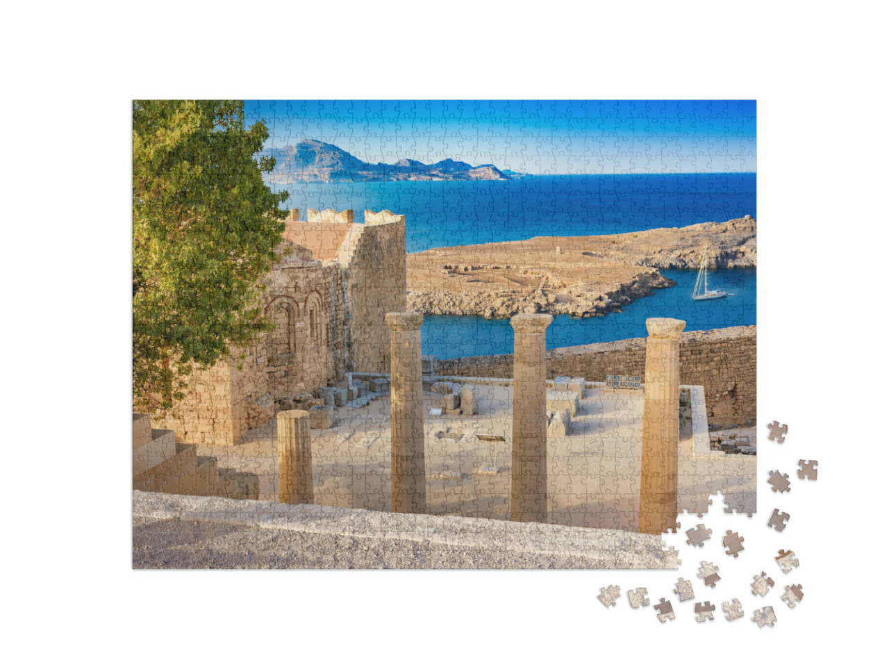 Staircase of the Propylaea & Church of St. John on the Ac... Jigsaw Puzzle with 1000 pieces