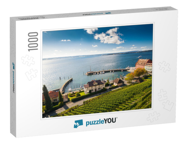 Pier in Bodensee Lake Constance in Germany... Jigsaw Puzzle with 1000 pieces