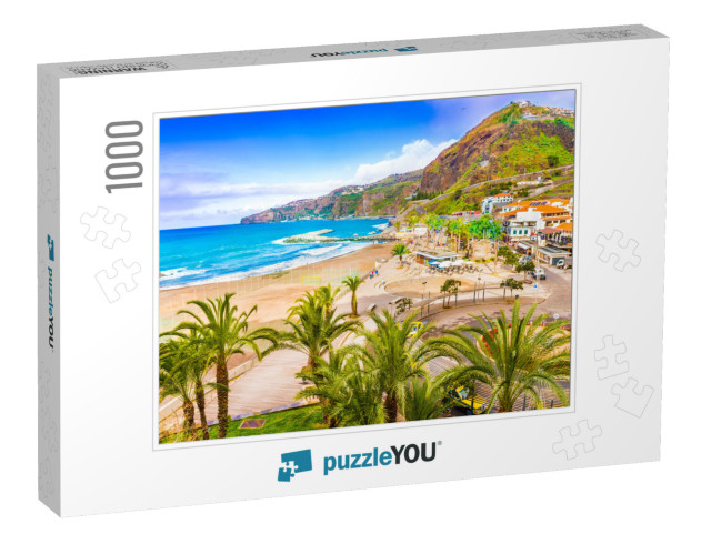 Ribeira Brava Town, Madeira Island, Portugal... Jigsaw Puzzle with 1000 pieces