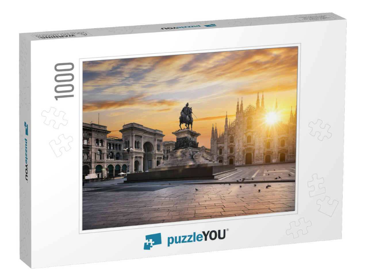 Duomo At Sunrise, Milan, Europe... Jigsaw Puzzle with 1000 pieces