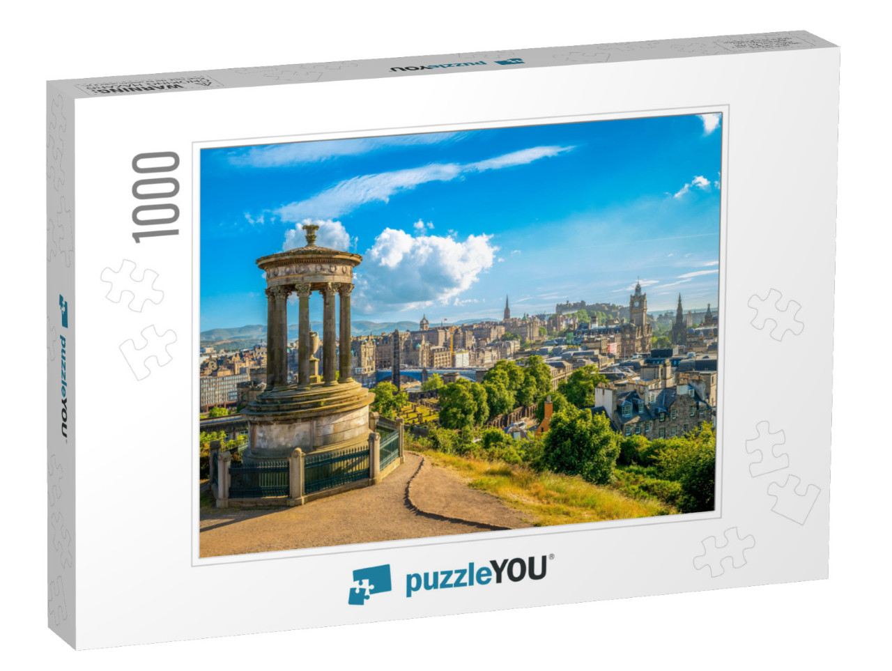 Landscape of Calton Hill, Edinburgh, Up... Jigsaw Puzzle with 1000 pieces