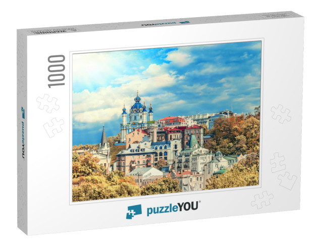 Kiev. Ukraine. Sophia of Kiev... Jigsaw Puzzle with 1000 pieces