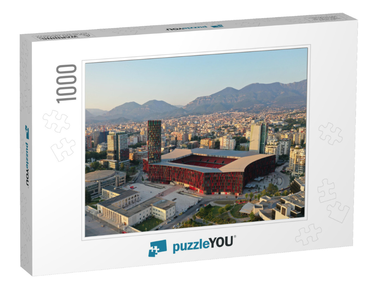 Air Albania Stadium by Drone, Tirana, Albania... Jigsaw Puzzle with 1000 pieces