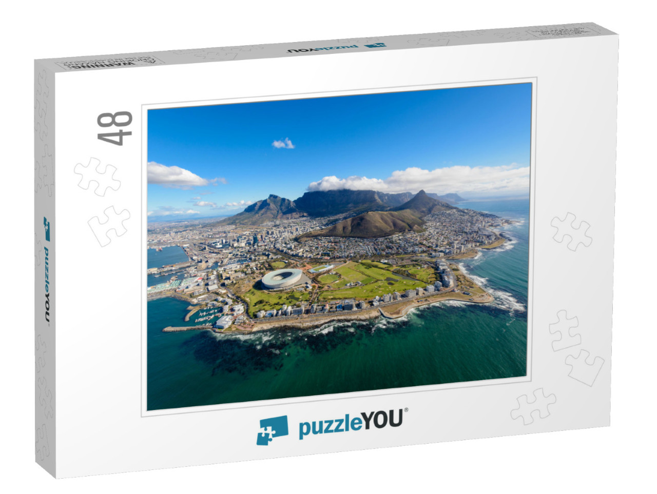 Aerial View of Cape Town, South Africa on a Sunny Afterno... Jigsaw Puzzle with 48 pieces