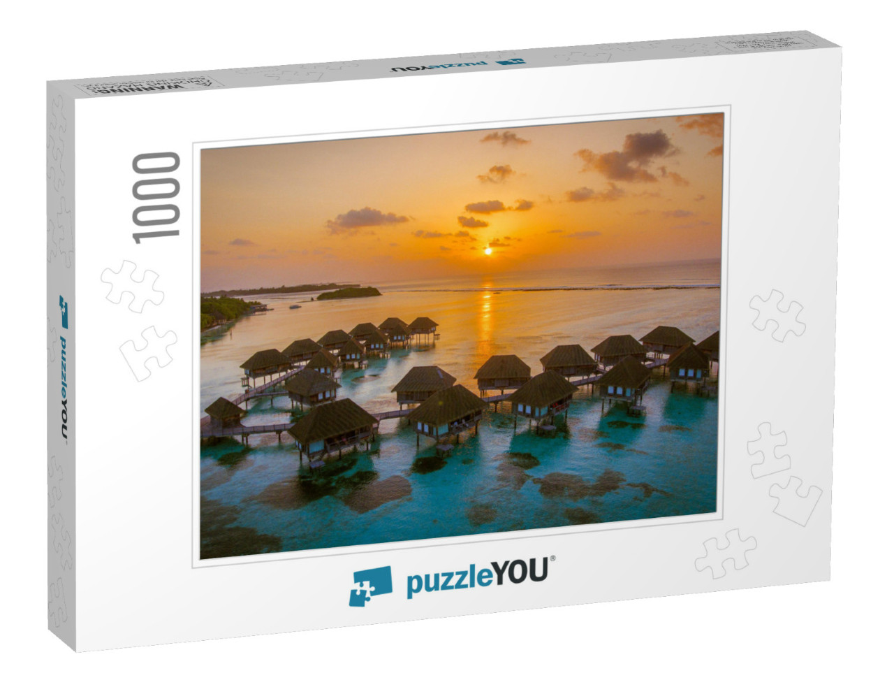 Amazing Bird Eyes View in Maldives... Jigsaw Puzzle with 1000 pieces