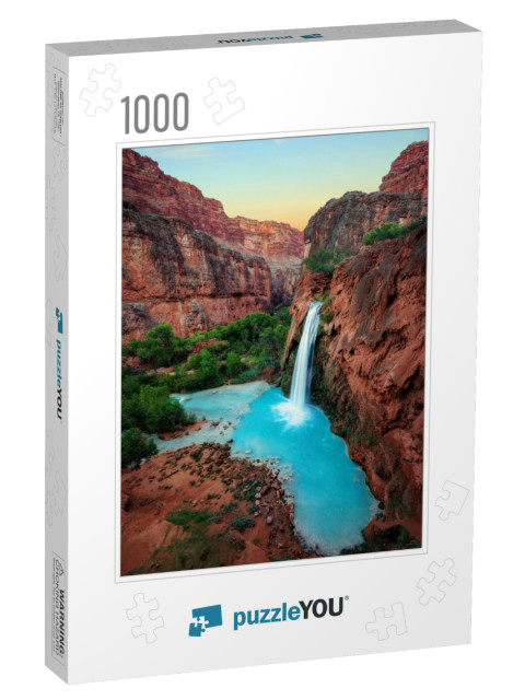 Havasu Falls Sunset... Jigsaw Puzzle with 1000 pieces