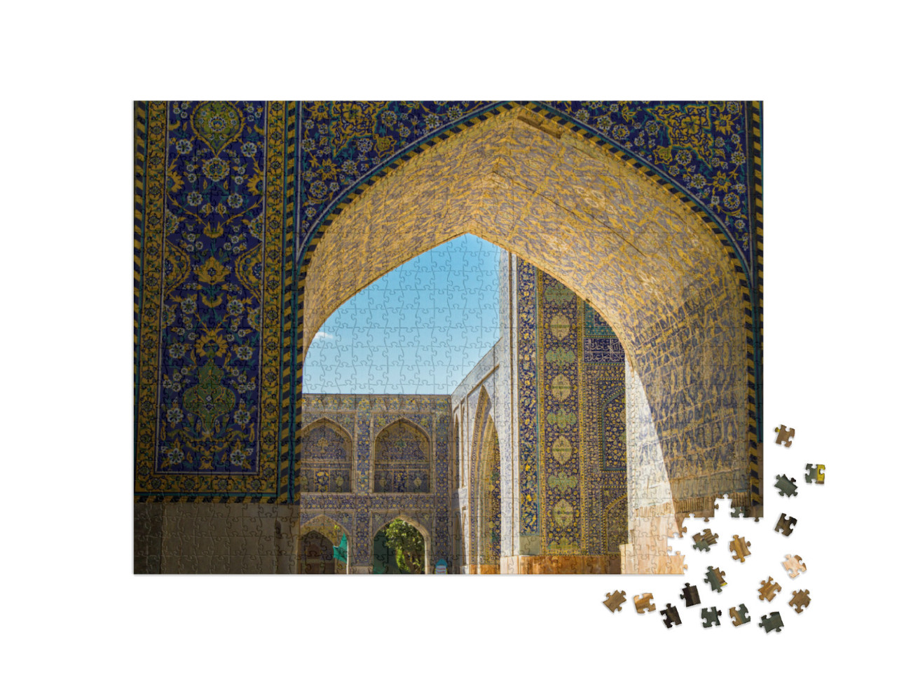 Shah Mosque, Isfahan Province, Iran... Jigsaw Puzzle with 1000 pieces