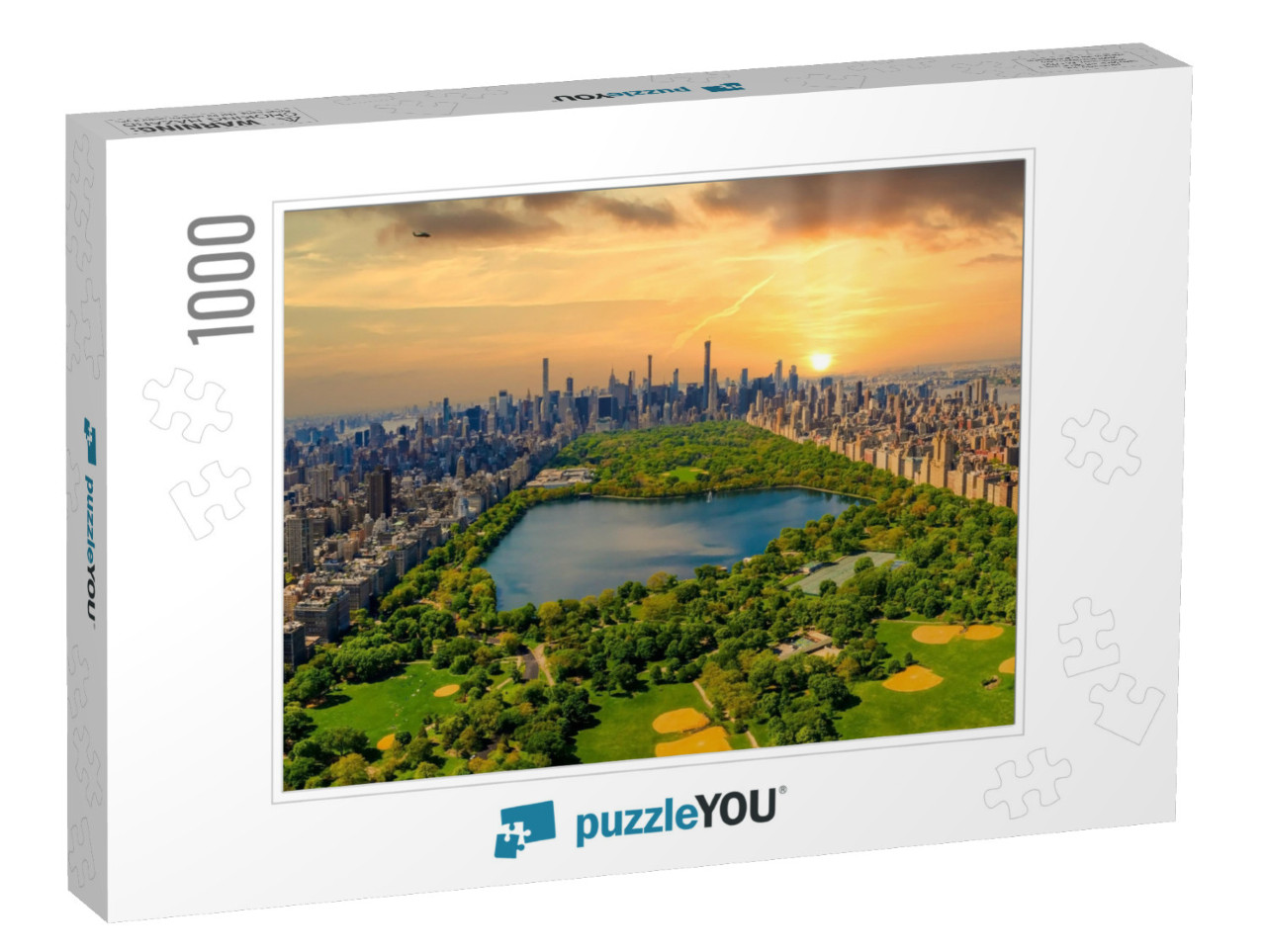 Aerial View of Manhattan New York Looking South Up Centra... Jigsaw Puzzle with 1000 pieces