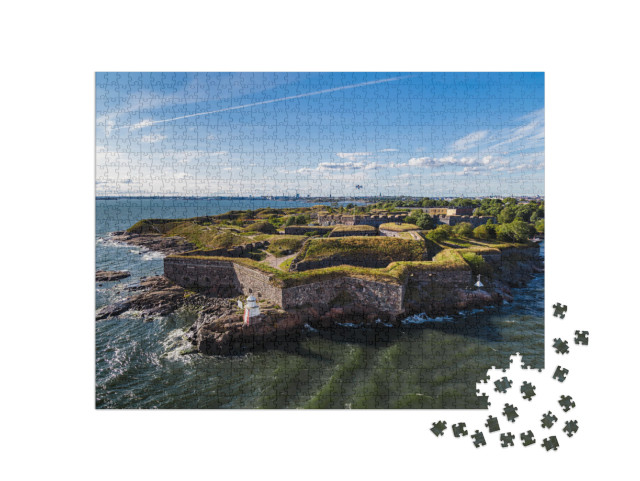 Suomenlinna is the Fortress Outside Helsinki, Here on a S... Jigsaw Puzzle with 1000 pieces