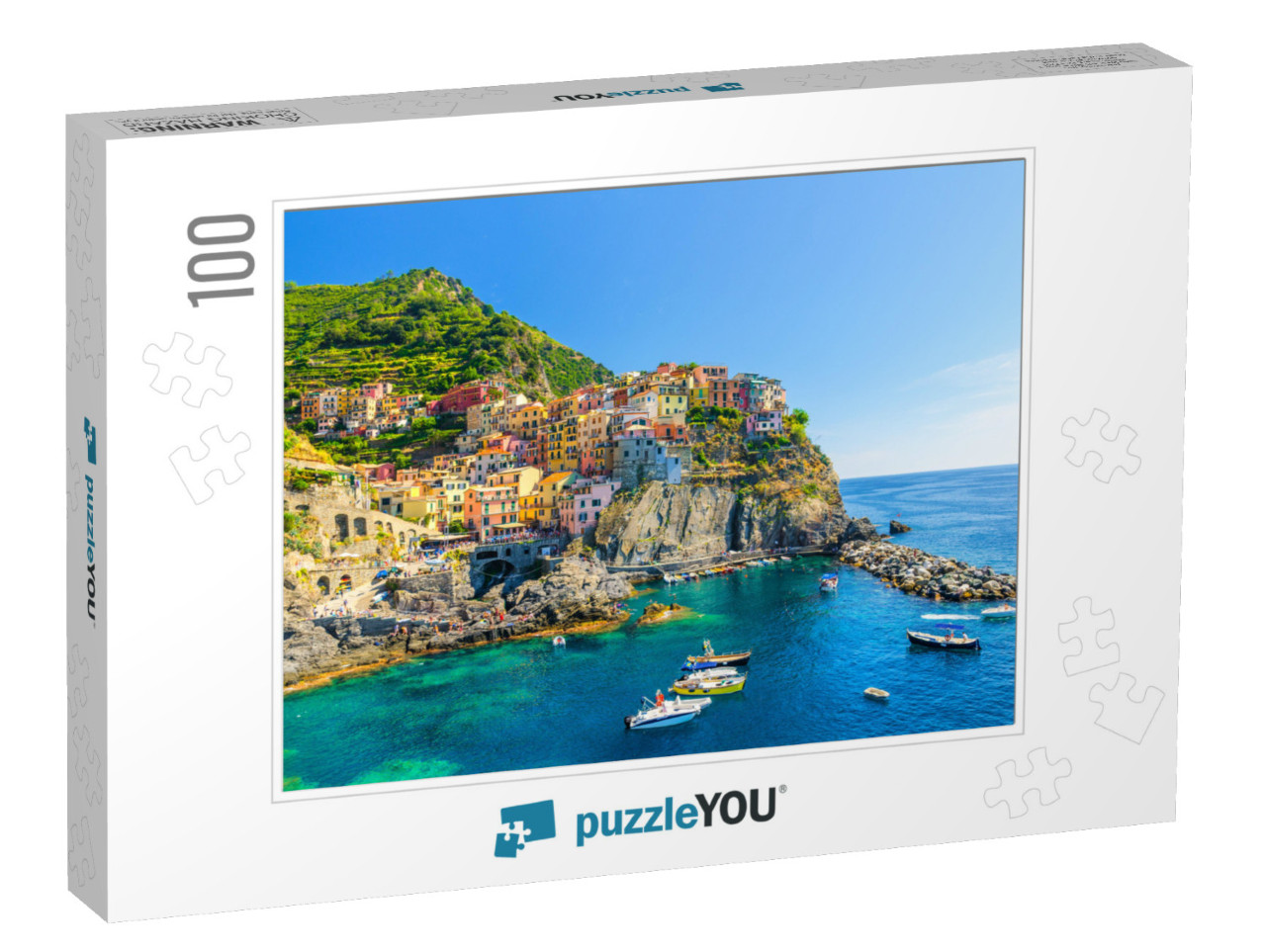 Manarola Traditional Typical Italian Village in National... Jigsaw Puzzle with 100 pieces