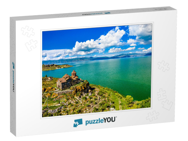 Aerial View of Hayravank Monastery on the Shores of Lake... Jigsaw Puzzle