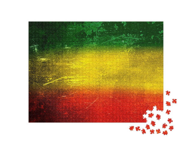 Green, Yellow, Red Texture Background, Reggae Background... Jigsaw Puzzle with 1000 pieces