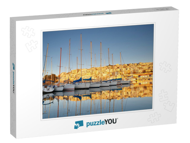 Morning in Mikrolimano Marina in Athens, Greece... Jigsaw Puzzle