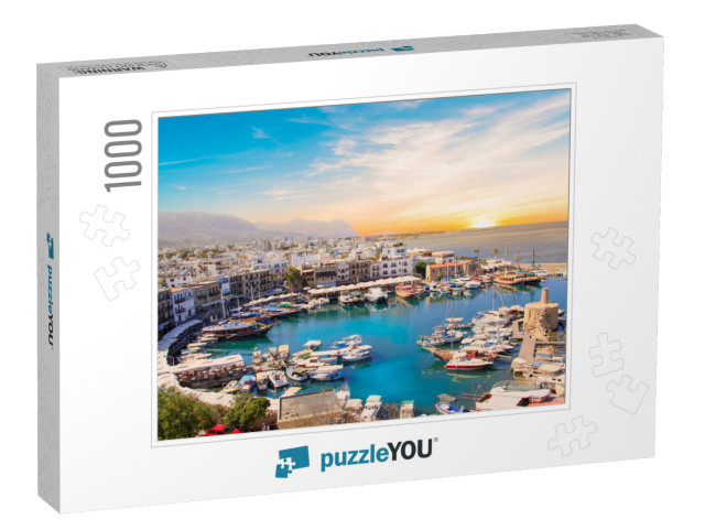 Beautiful View of the Kyrenia Bay in Kyrenia Girne, North... Jigsaw Puzzle with 1000 pieces