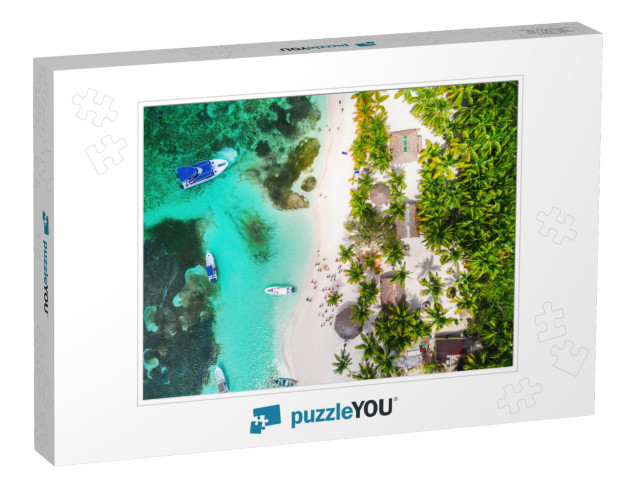 Aerial View of Tropical Beach. Saona Island, Dominican Re... Jigsaw Puzzle