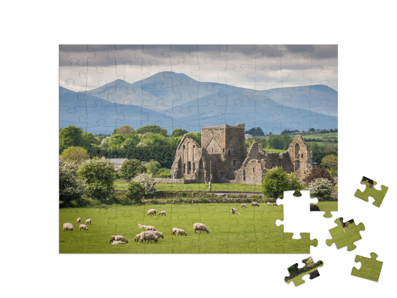 Idyllic Irish Landscape... Jigsaw Puzzle with 100 pieces