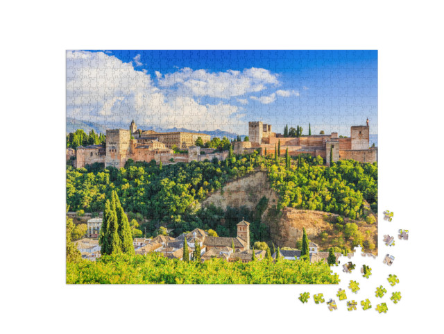 Alhambra of Granada, Spain. Alhambra Fortress... Jigsaw Puzzle with 1000 pieces