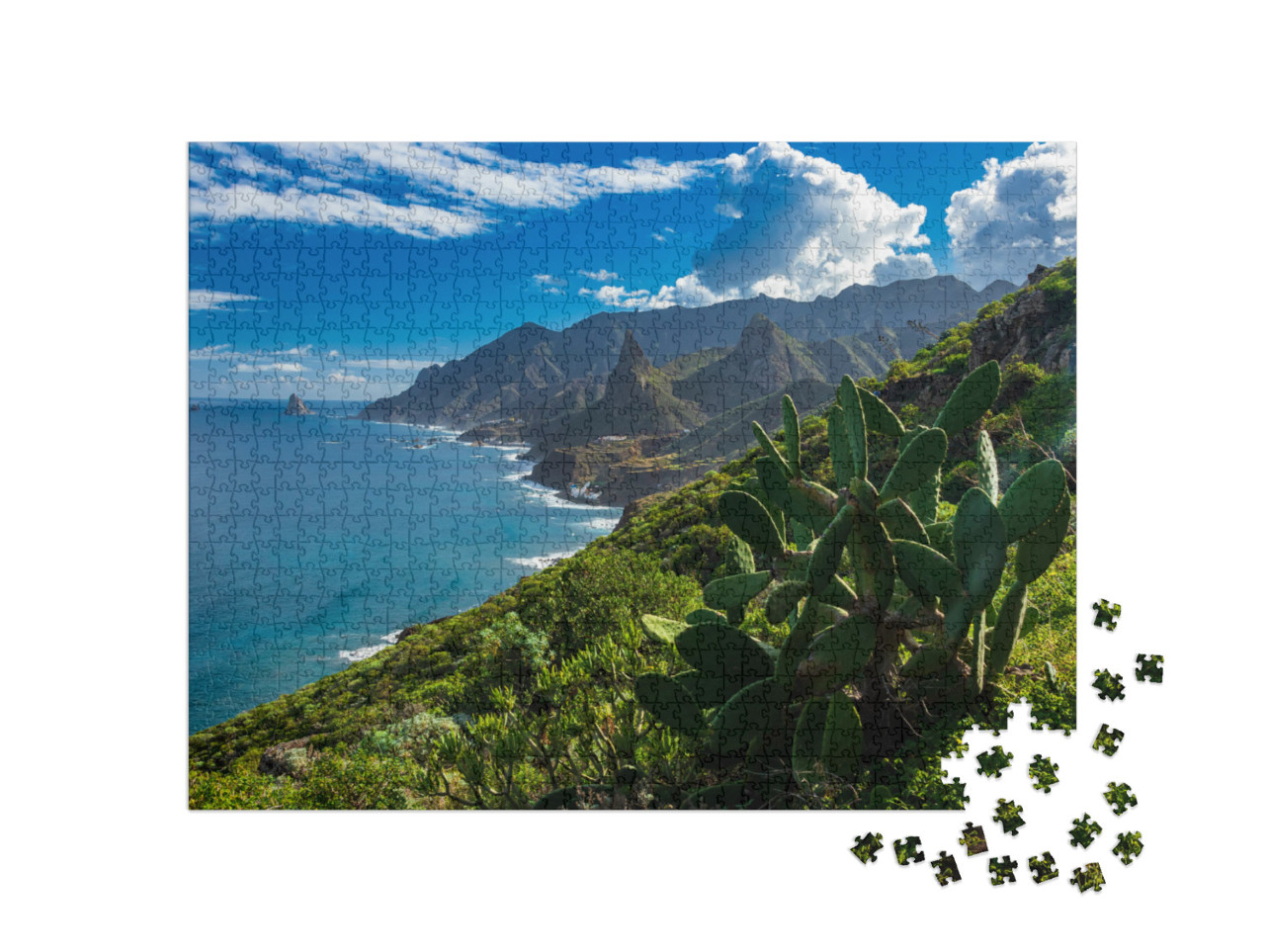 Hiking from Taganana Along the Trail Through the Anaga Mo... Jigsaw Puzzle with 1000 pieces