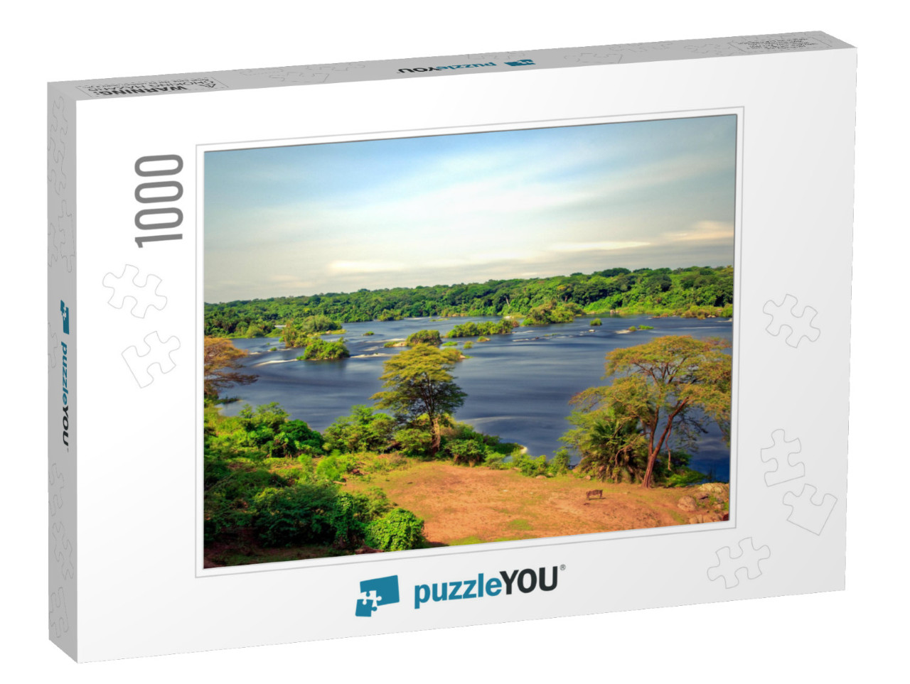 Silky Water of Nile River in Murchison Falls, Uganda | Lo... Jigsaw Puzzle with 1000 pieces