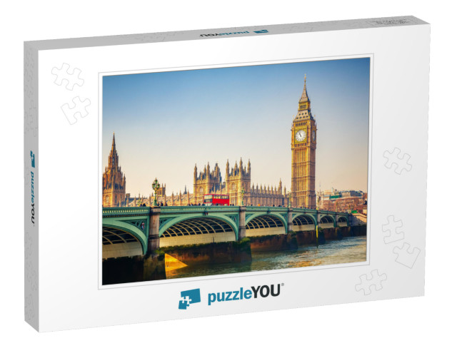 Big Ben & Westminster Bridge in London... Jigsaw Puzzle