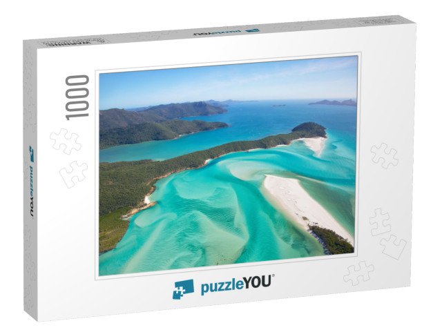 Whitehaven Beach in the Whitsundays Australia... Jigsaw Puzzle with 1000 pieces