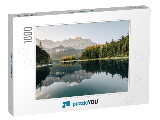 Eibsee Lake Near Grainau, Bayern, Germany... Jigsaw Puzzle with 1000 pieces