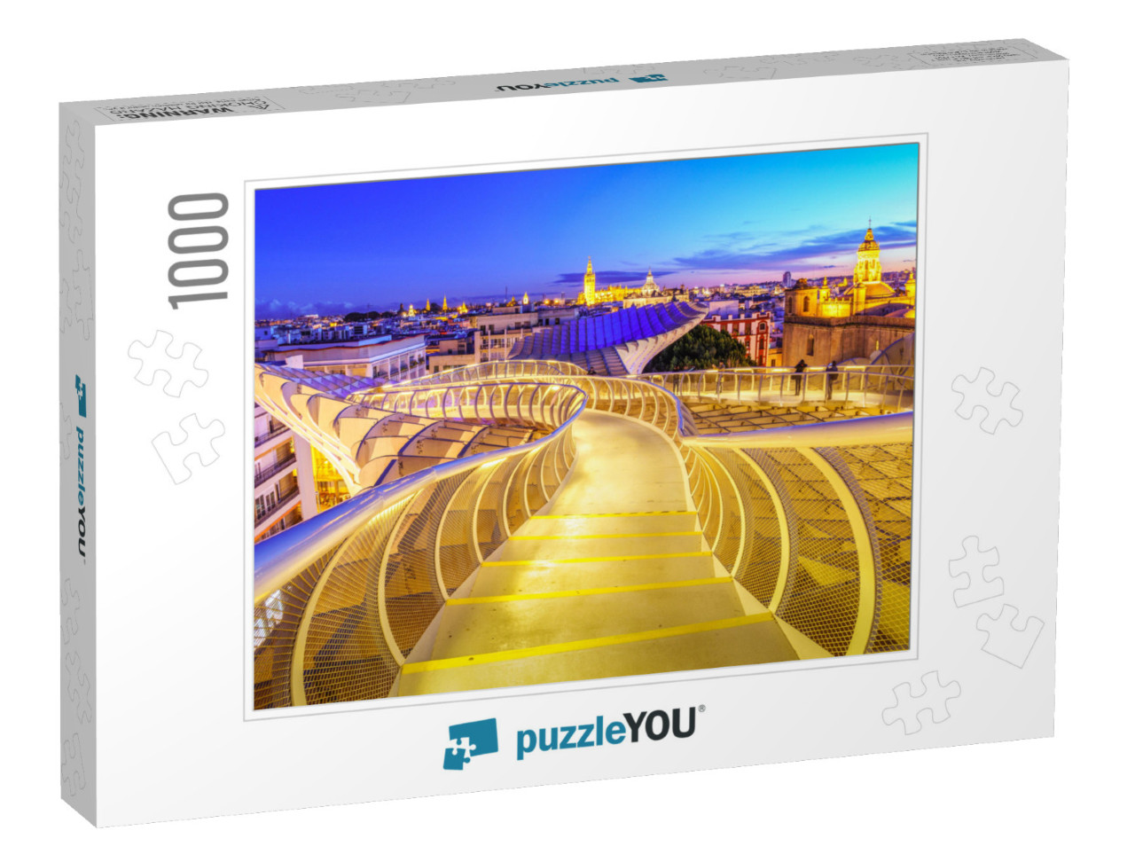 From the Top of the Space Metropol Parasol Setas De Sevil... Jigsaw Puzzle with 1000 pieces