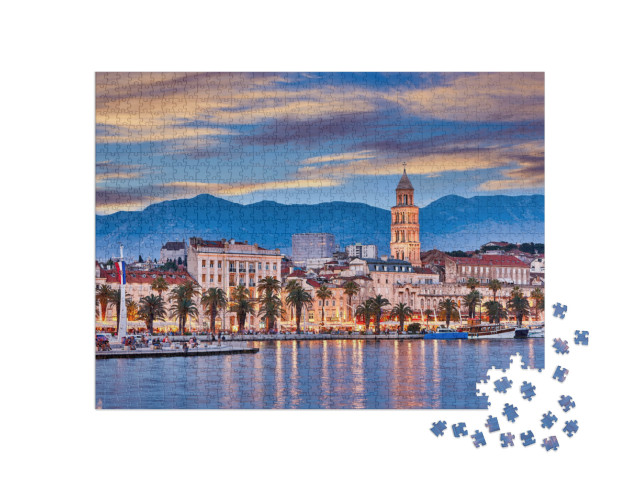 Split, Croatia. View of Split the Second Largest City of... Jigsaw Puzzle with 1000 pieces