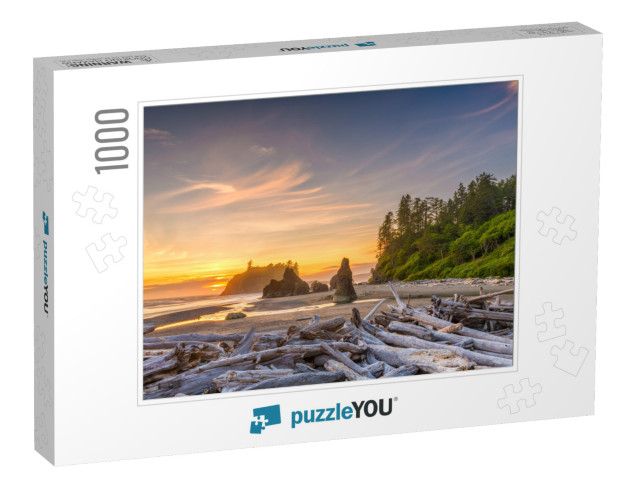 Olympic National Park, Washington, USA At Ruby Beach with... Jigsaw Puzzle with 1000 pieces