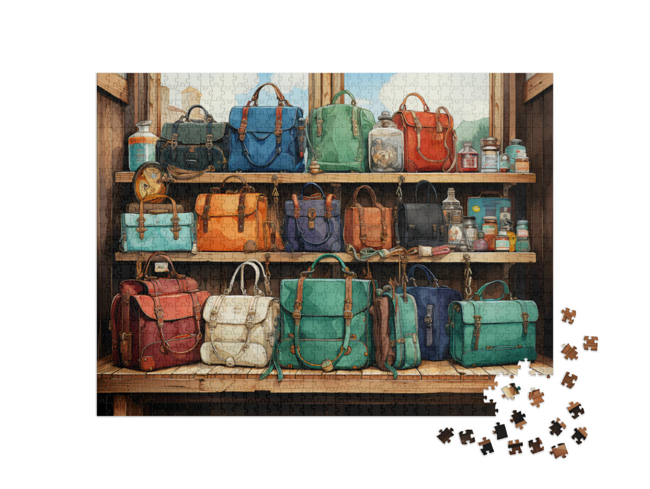 Travel Bags Jigsaw Puzzle with 1000 pieces