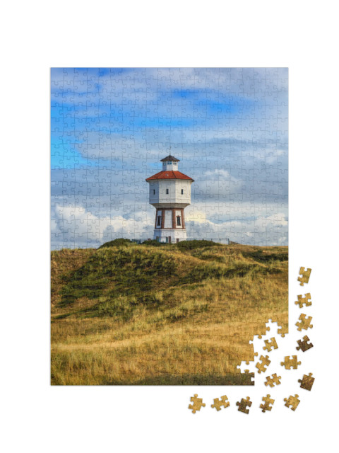 A Lighthouse At the Island of Langeoog, Lower Saxony, Ger... Jigsaw Puzzle with 500 pieces